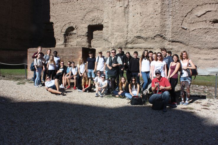 Imposante Kolossalruine: die Thermen des Kaisers Caracalla, 235 n.Chr. 110.000 m2 Gebäudefläche; vormals freier Eintritt für alle!